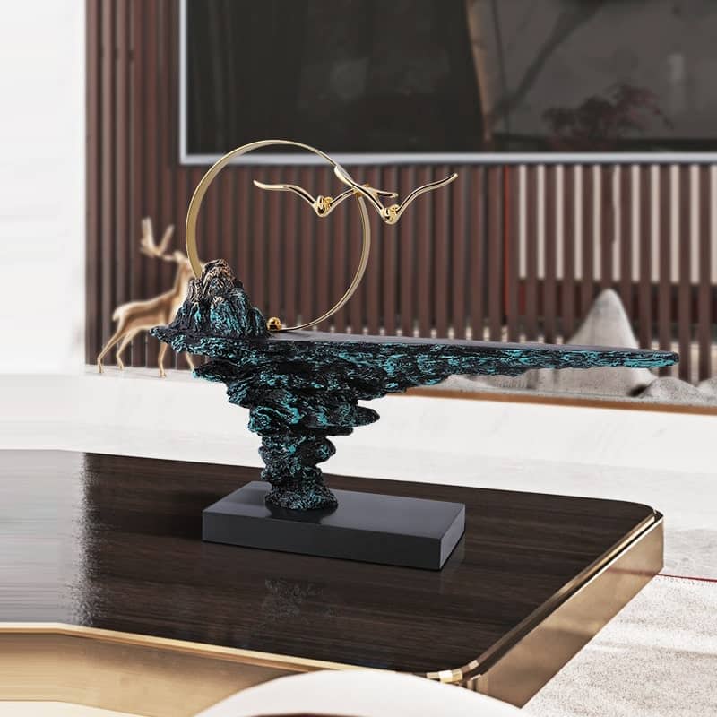 Mô hình chim bay về núi nghệ thuật