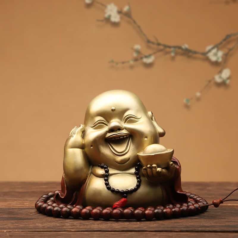 Tượng Phật Di Lặc cười cao cấp bằng đồng
