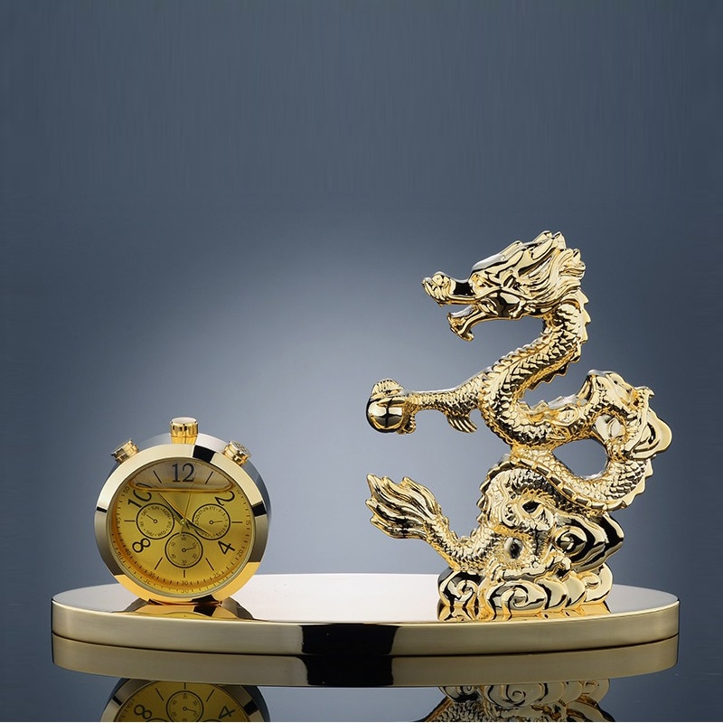 Tượng rồng vàng để taplo