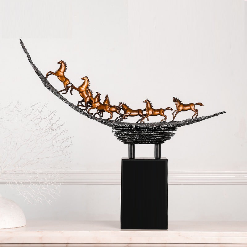 Tượng bát mã truy phong bằng đồng quà tặng đẳng cấp