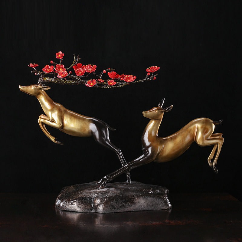 doi huou trang tri 2-min Đôi hươu may mắn làm tặng ý nghĩa