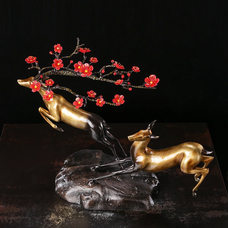 doi huou trang tri 3-min Đôi hươu may mắn làm tặng ý nghĩa