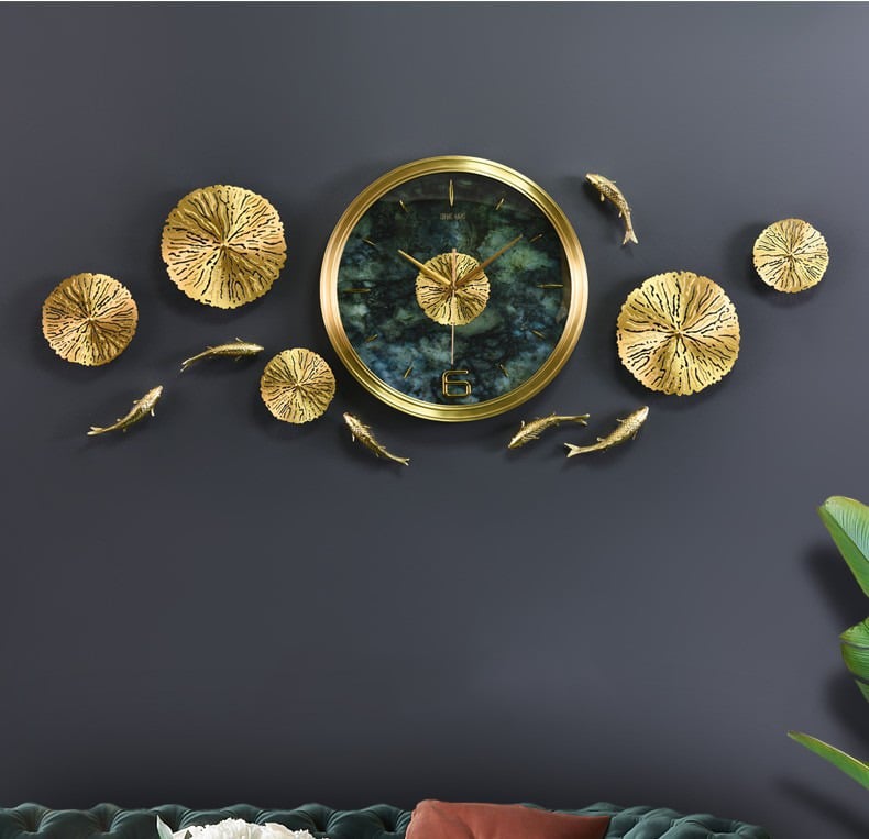 Đồng hồ treo tường bằng đồng cao cấp