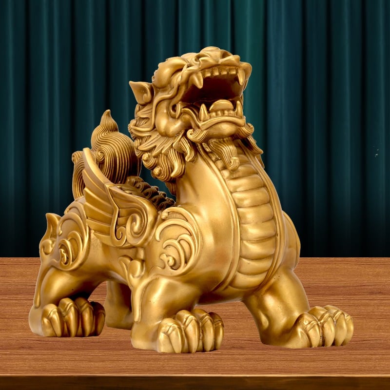 Tượng Tỳ Hưu phong thủy bằng đồng sang trọng Tượng Tỳ Hưu phong thủy bằng đồng sang trọng