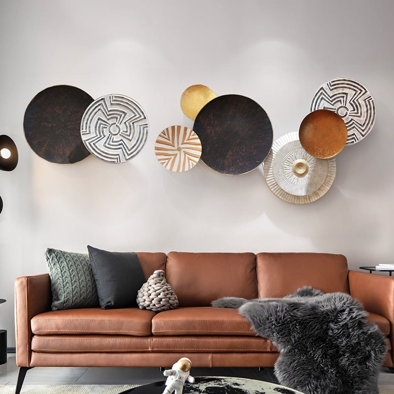 Phù điêu kim loại treo tường làm bằng hợp kim mạ không gỉ