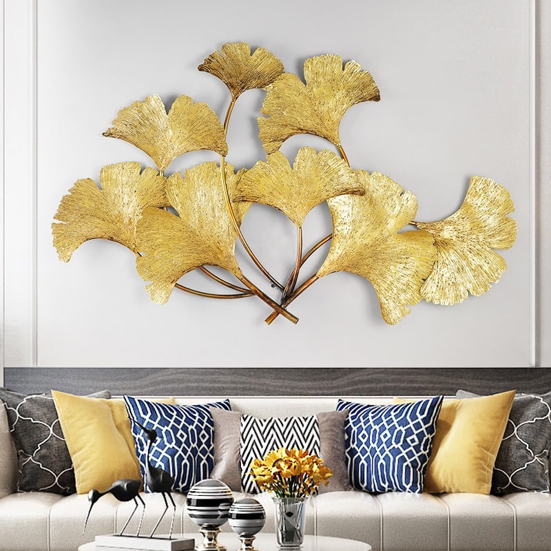 Phù điêu lá bạch quả không han gỉ