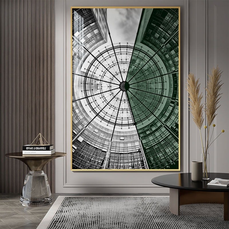 Tranh in sơn dầu phong cách kiến trúc cổ kính