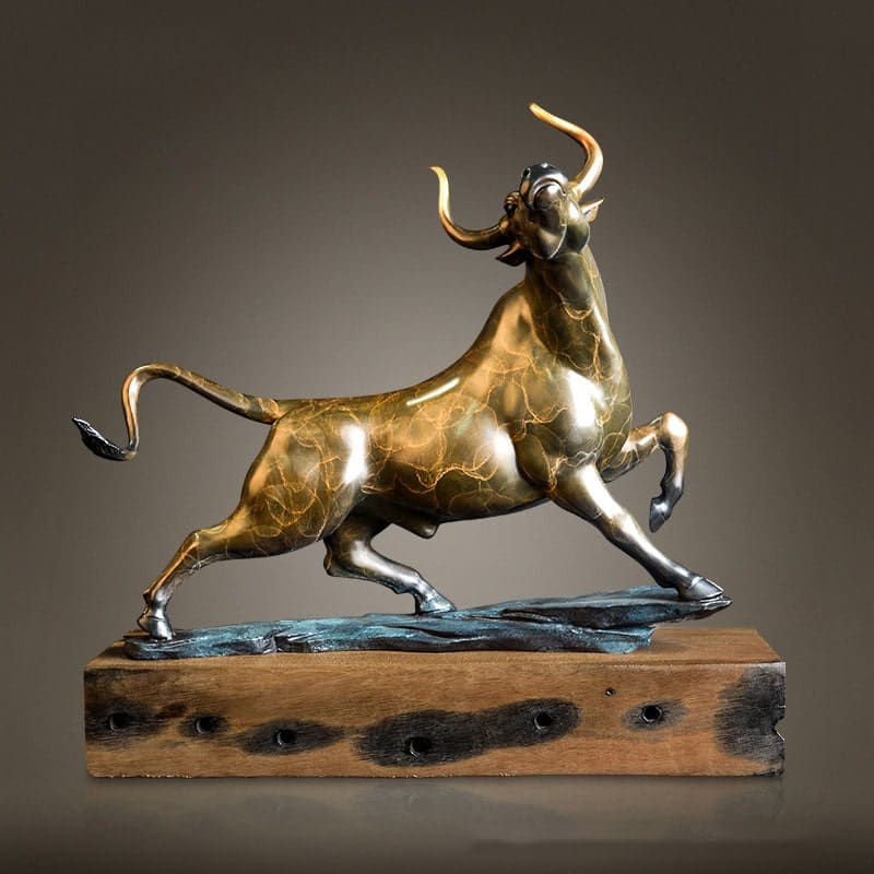 Tượng bò tót cao cấp được làm thủ công Tượng bò tót cao cấp được làm thủ công