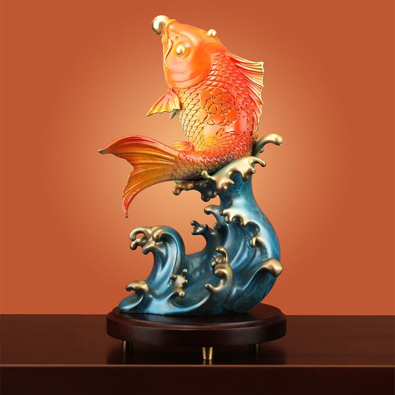 Tượng cá chép hóa rồng phong thủy