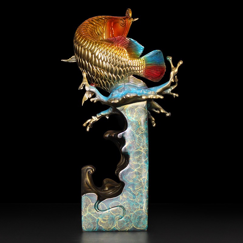 tuong-ca-rong-dung-trang-tri 3 Tượng cá rồng tặng tân gia ý nghĩa