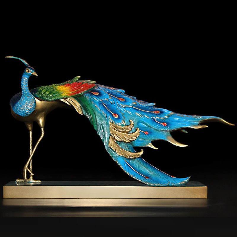 tuong chim khong tuoc 4 Tượng chim khổng tước phong thủy