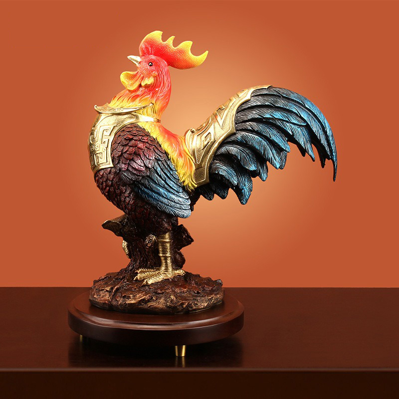 tuong-ga-trong-vang 3 Tượng gà trống vàng may mắn