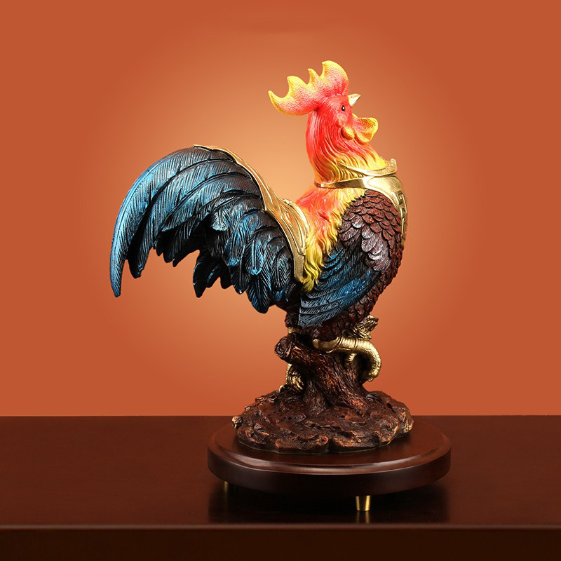 tuong-ga-trong-vang 4 Tượng gà trống vàng may mắn