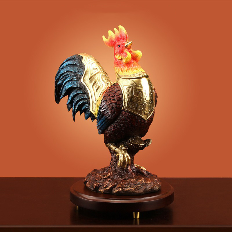 tuong-ga-trong-vang 6 Tượng gà trống vàng may mắn