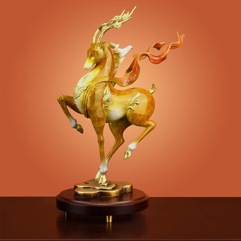 tuong-huou-may-man 5 Tượng hươu phong thủy may mắn