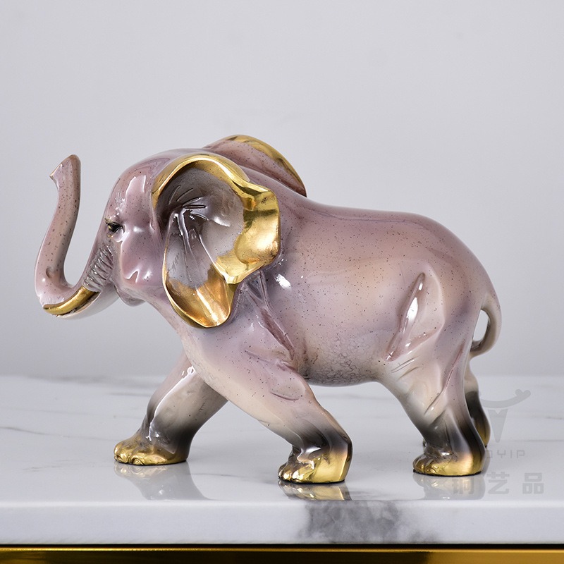 tuong-linh-vat-voi 12 Tượng linh vật voi để bàn bằng đồng