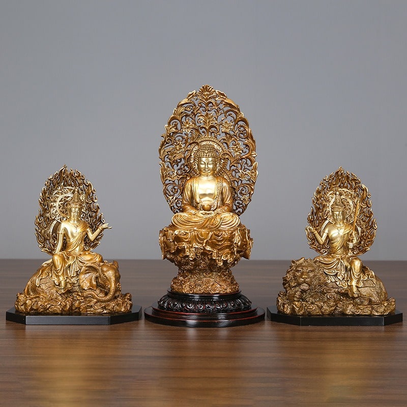 Tượng Phật Tam Thánh phong thủy