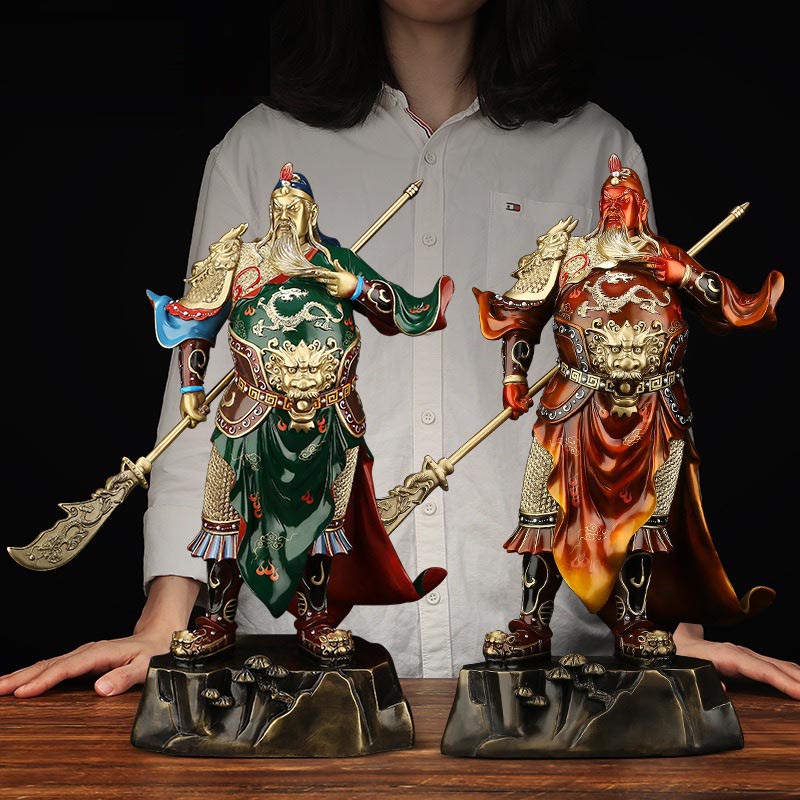 Tượng Quan Công vuốt râu Tượng Quan Công vuốt râu