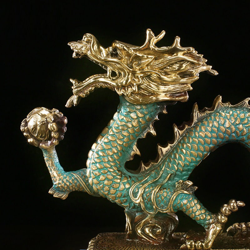 tuong rong 4 Tượng rồng may mắn trang trí phòng khách