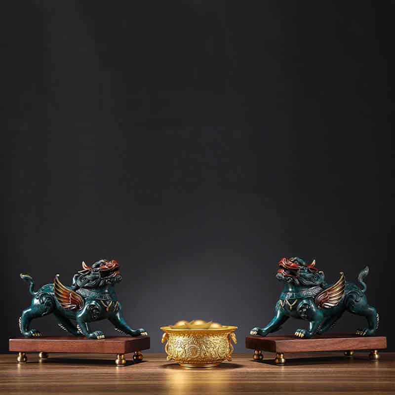 Tượng Tỳ Hưu phong thủy một sừng