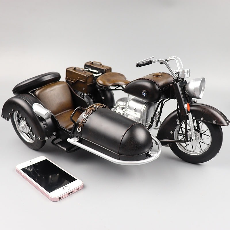 Mô hình sidecar 3 bánh CD2 phong cách cổ điển