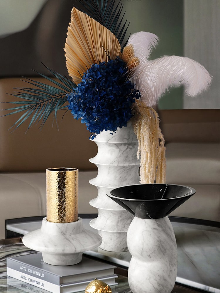 binh-hoa-bang-da-cam-thach 2 Bình hoa bằng đá cẩm thạch tự nhiên