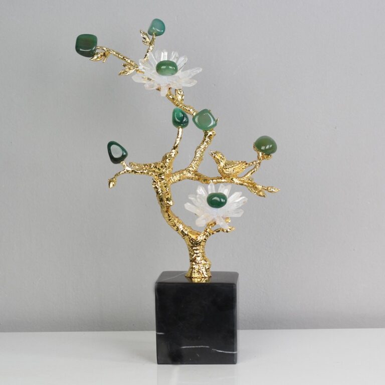 decor-cay-hoa-gan-da-1 Cây hoa gắn đá thạch anh trang trí đẹp