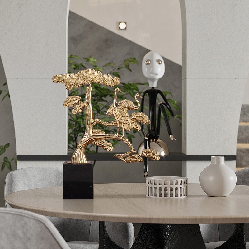 decor-tung-hac 2 Decor tùng hạc trang trí kệ rượu đẹp mắt