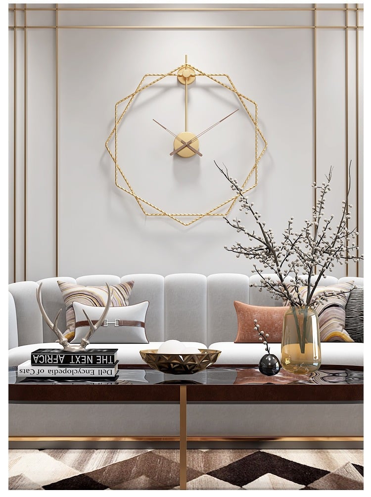 Đồng hồ lục giác không số sáng tạo