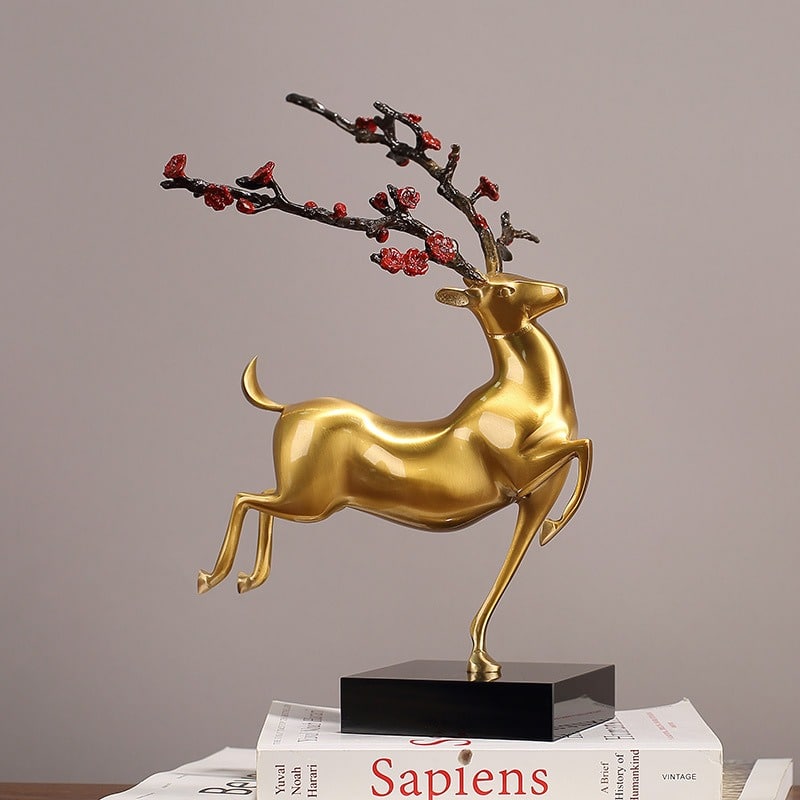 Hươu Sika để bàn nghệ thuật