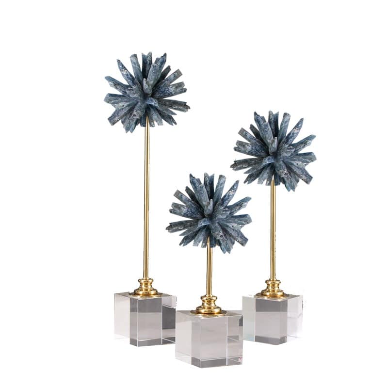 qua-cau-gan-da-pha-le 5 Quả cầu gắn đá pha lê tự nhiên