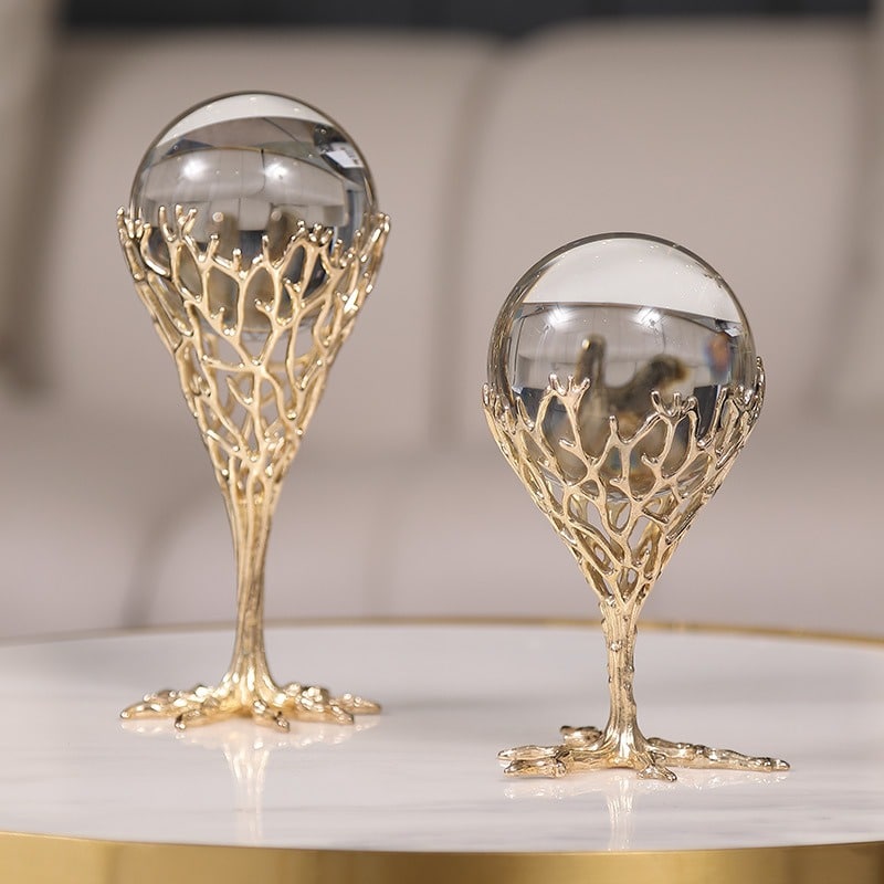 Quả cầu pha lê sáng tạo bày tủ rượu Quả cầu pha lê sáng tạo bày tủ rượu