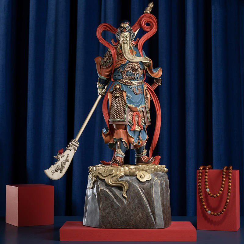 Tượng Quan Công vuốt râu độc lạ