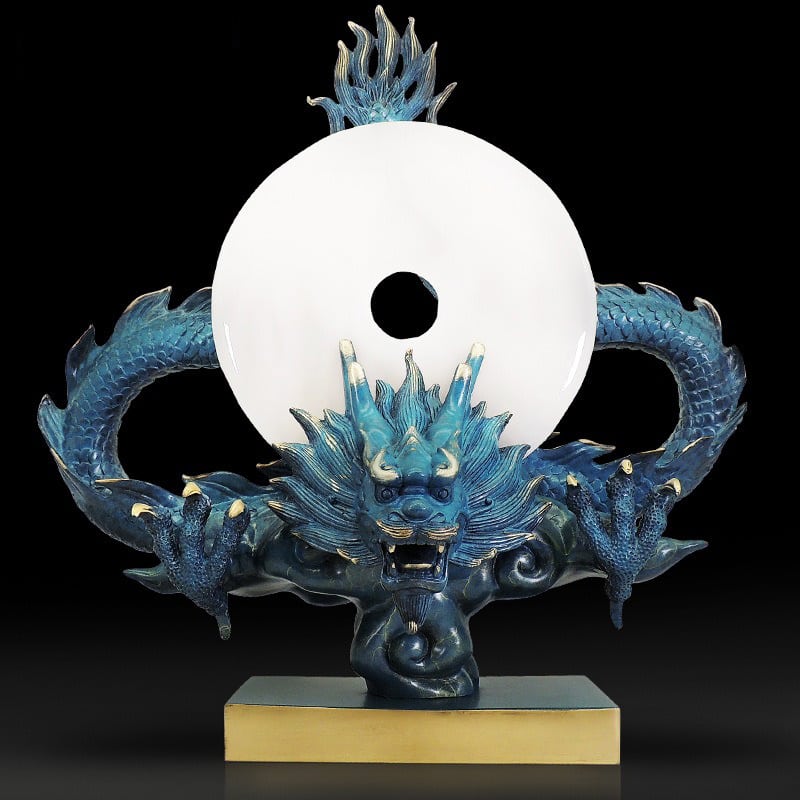 Tượng rồng ôm ngọc sang trọng