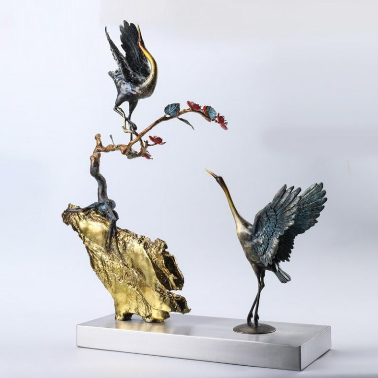 hac-uyen-uong-bang-dong-5 Hạc uyên ương bằng đồng cao cấp