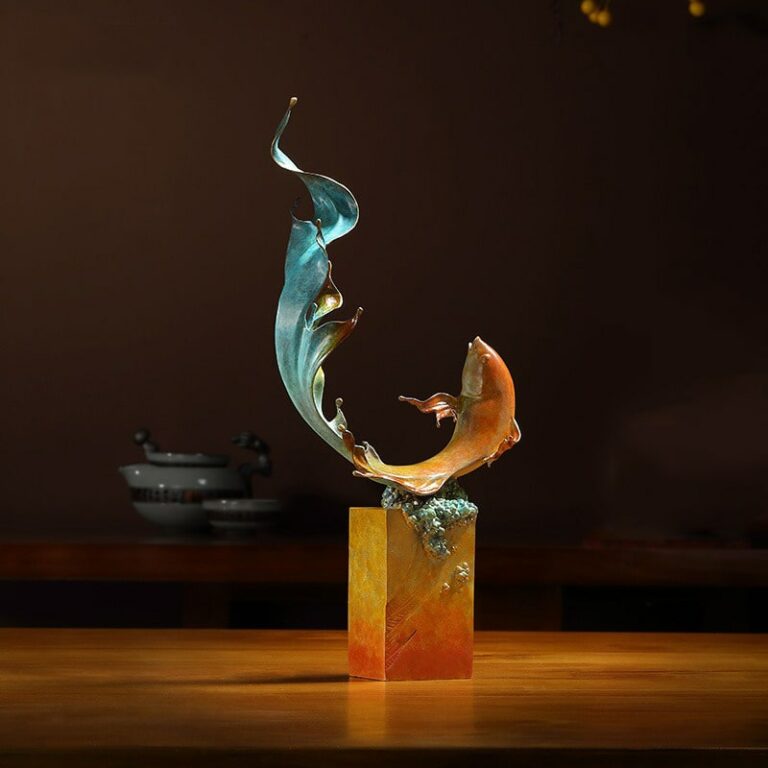 tuong-ca-chep-uon-minh-3 Tượng cá chép uốn mình phong thủy