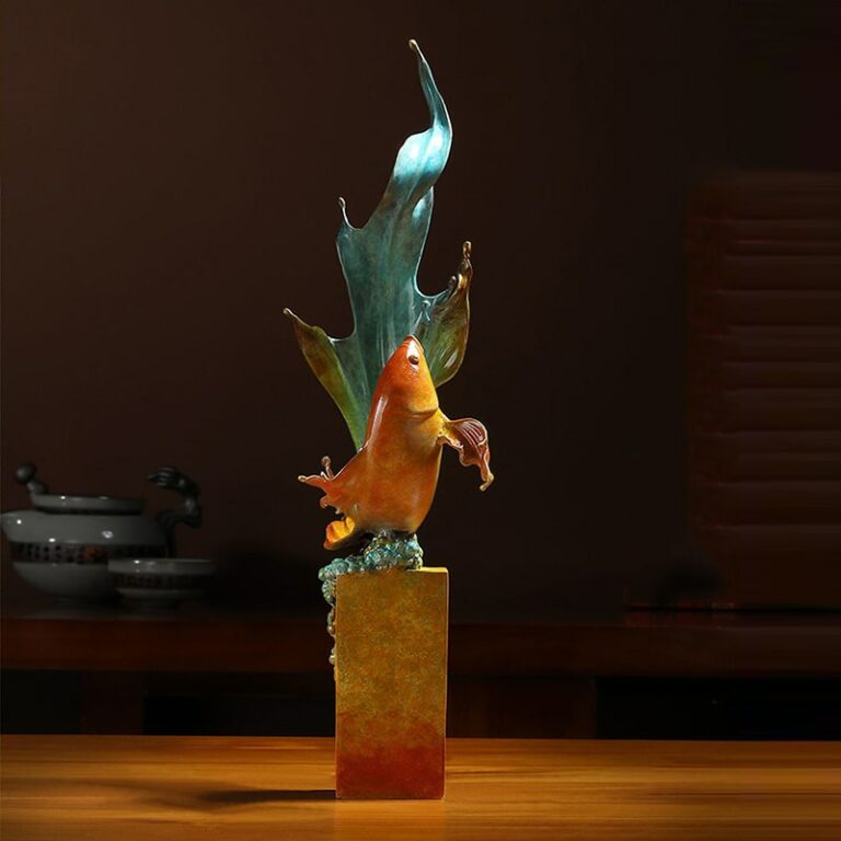 tuong-ca-chep-uon-minh-4 Tượng cá chép uốn mình phong thủy