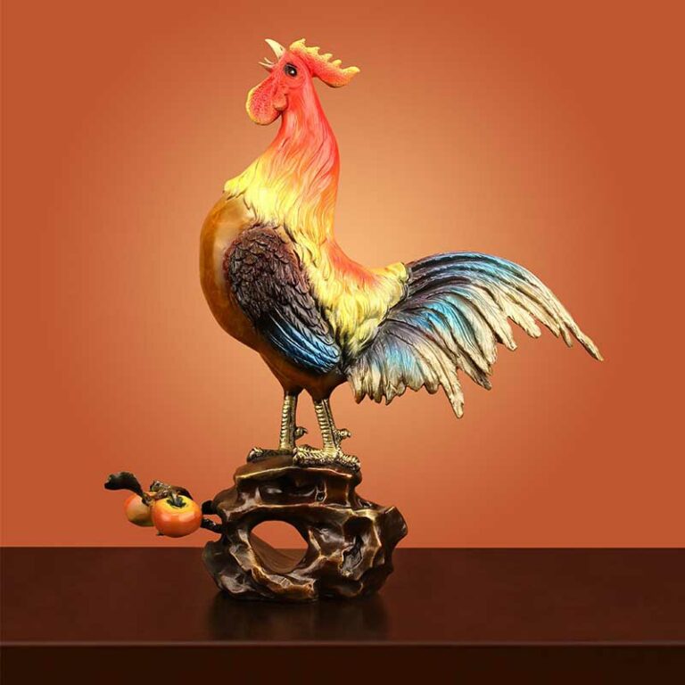 Tượng gà trống gáy nghệ thuật