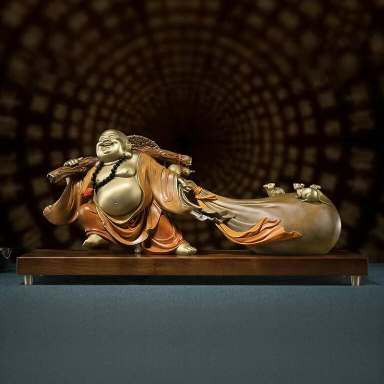 Tượng Phật Di Lặc kéo tài lộc tiền tài