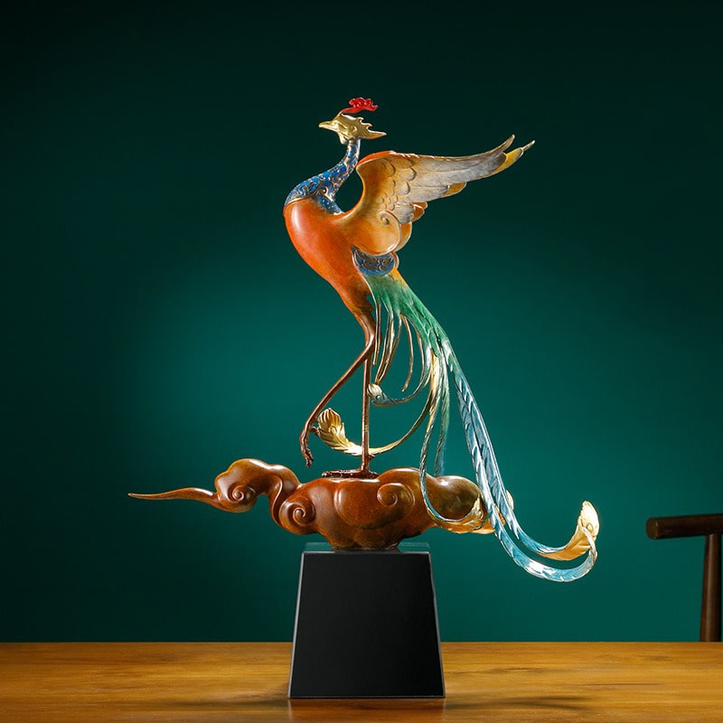 tuong-phuong-hoanh-bang-dong-2 Tượng Phượng Hoàng bằng đồng kiêu sa