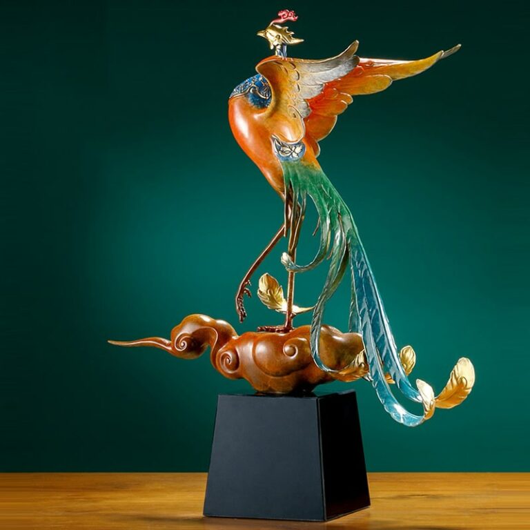 tuong-phuong-hoanh-bang-dong-4 Tượng Phượng Hoàng bằng đồng kiêu sa