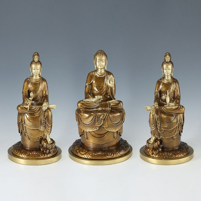 Tượng Tây Phương Tam Thánh thờ tại gia