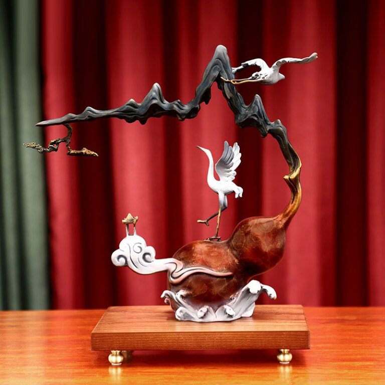 decor-hac-dung-ho-lo-1 Decor hạc đứng Hồ Lô may mắn