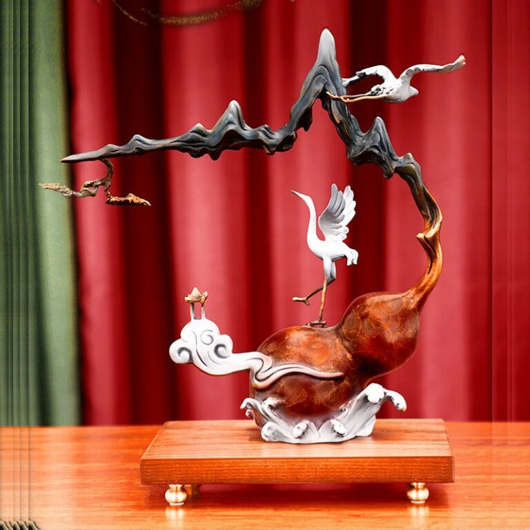 decor-hac-dung-ho-lo-4 Decor hạc đứng Hồ Lô may mắn