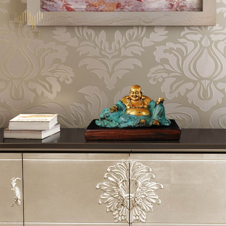 Tượng phật di lặc để bàn bằng đồng