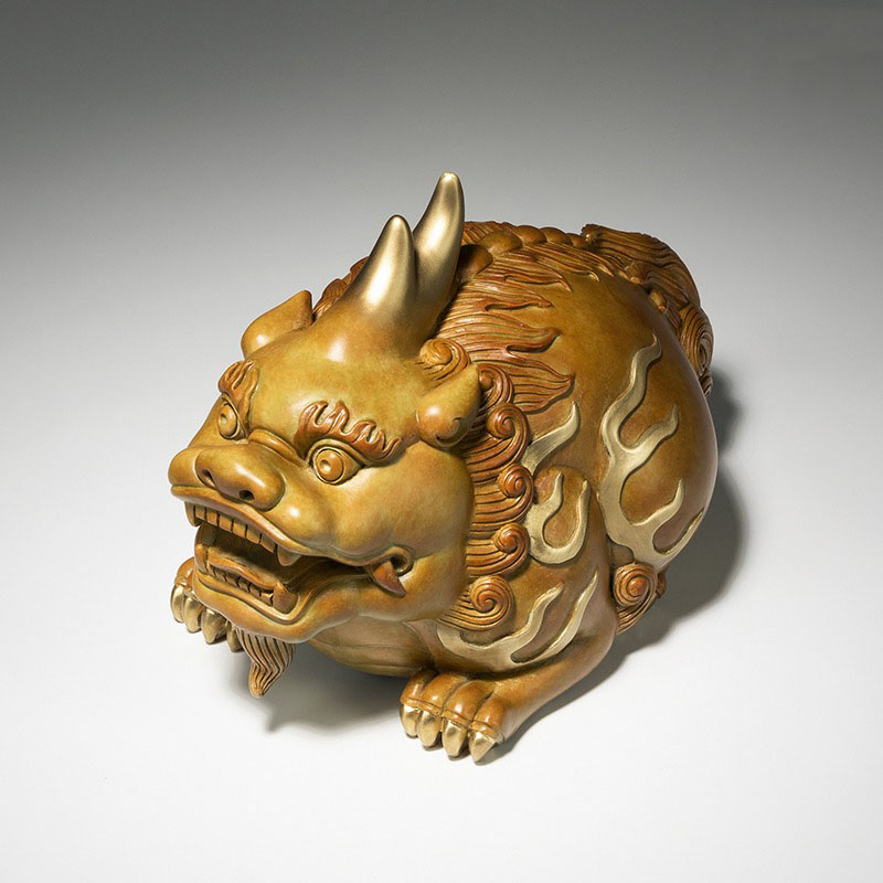 Tượng tỳ hưu thiên lộc bằng đồng mẫu để bàn làm việc Tượng tỳ hưu thiên lộc bằng đồng mẫu để bàn làm việc