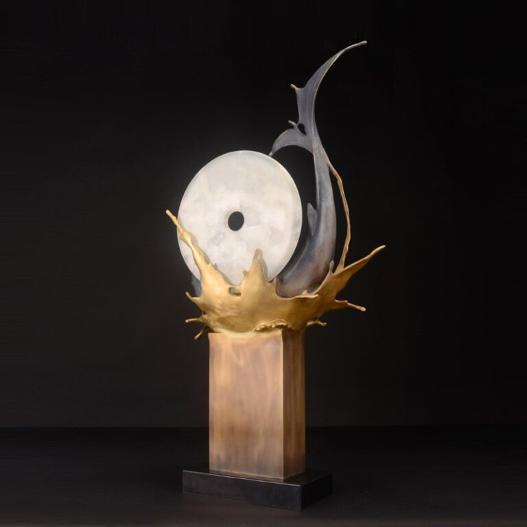 Tượng cá chép ôm đồng điếu đẹp