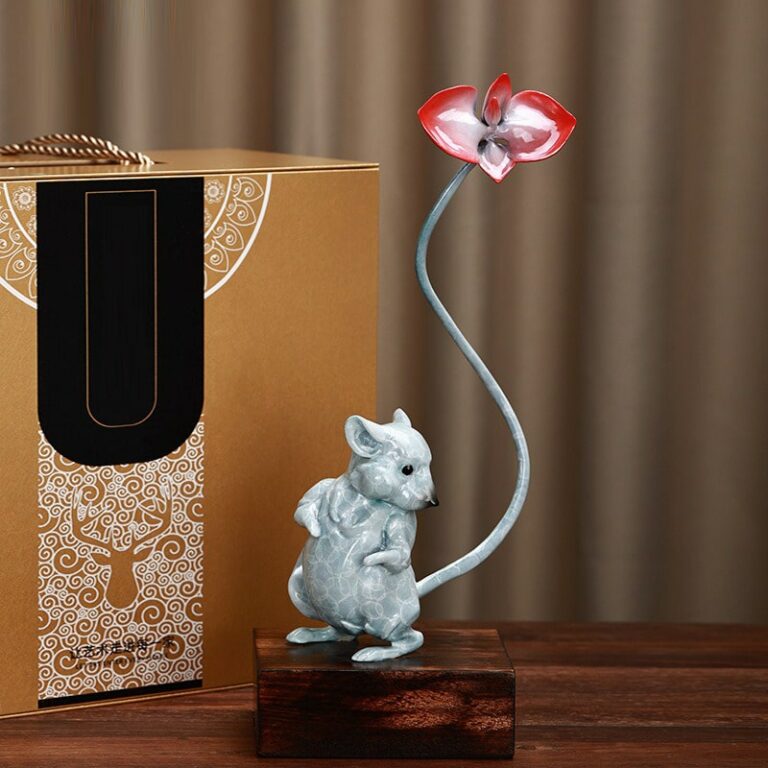 Tượng chuột may mắn để bàn đẹp Tượng chuột may mắn để bàn đẹp