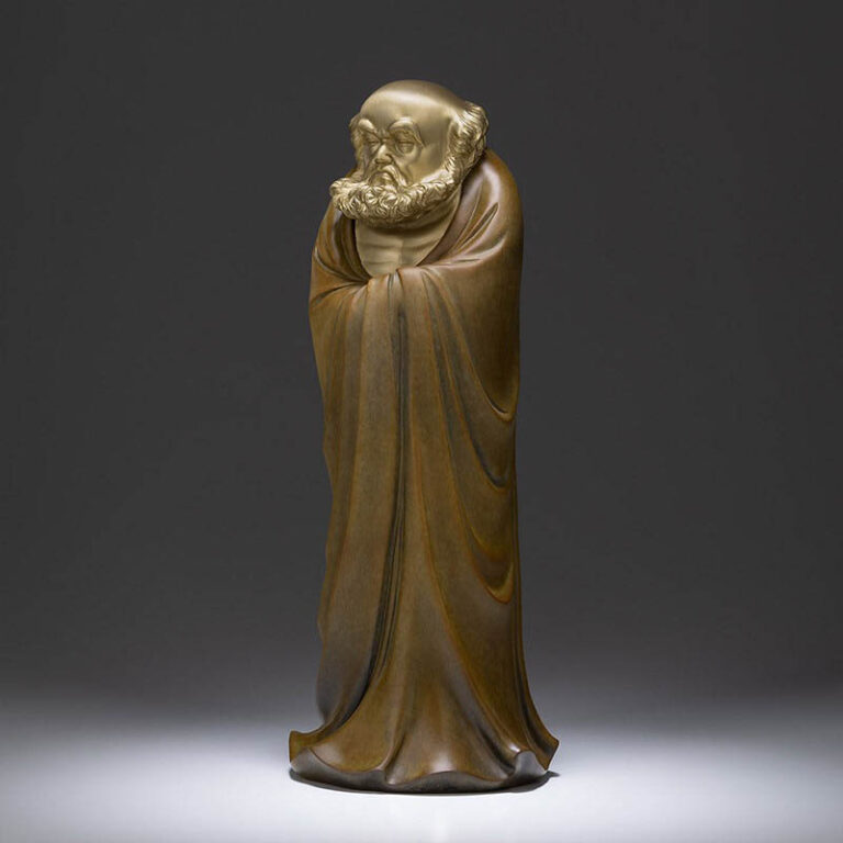 Tượng phong thủy bồ đề đạt ma bằng đồng ở Hà Nội