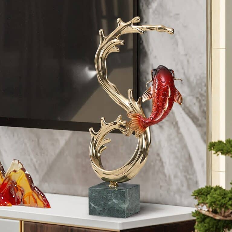 tuong-ca-koi-4-768x768 Tượng cá Koi nhảy múa bằng đồng